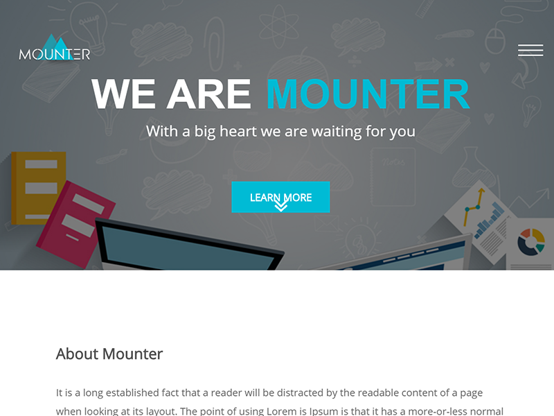 Mounter – Free Corporate HTML Template