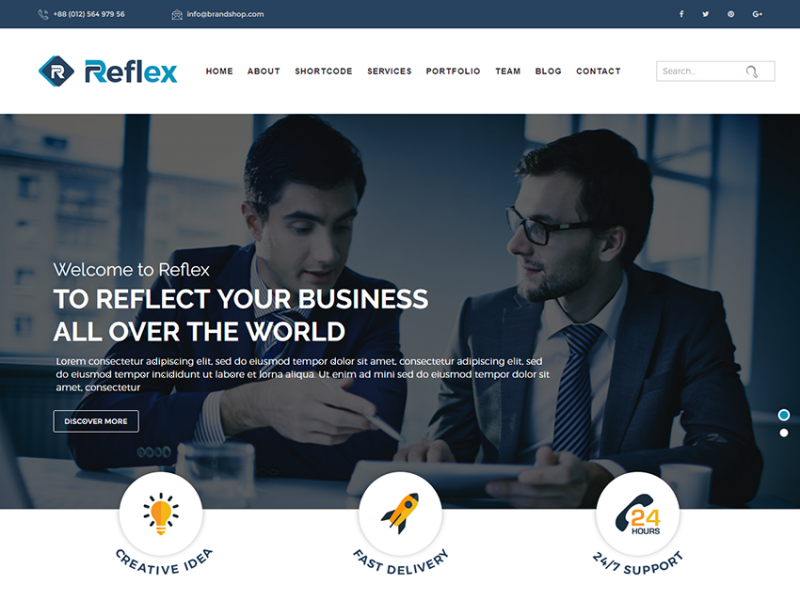 Reflex - Free Responsive Corporate Template