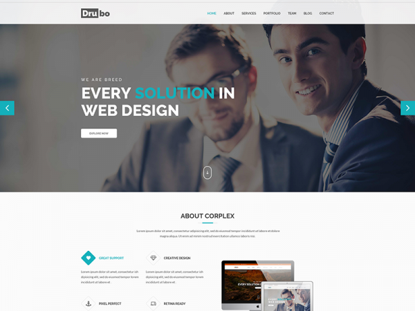 Drubo – Free Multipurpose HTML Template