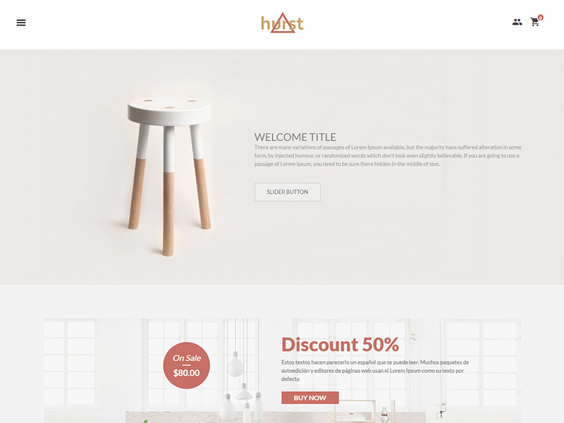 Hurst - Free eCommerce Furniture Template