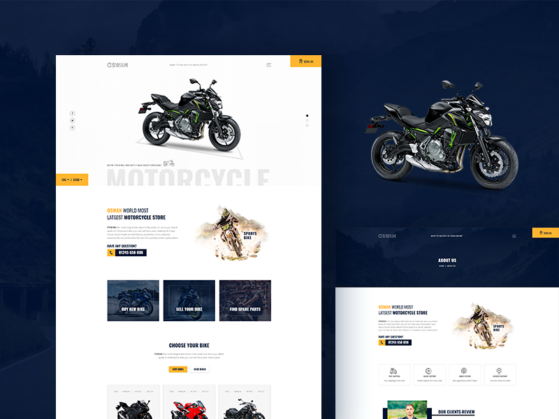 Oswan - Free eCommerce Bike Store Template