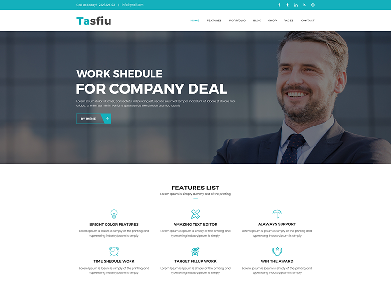 Tasfiu – Free Multipurpose HTML Template