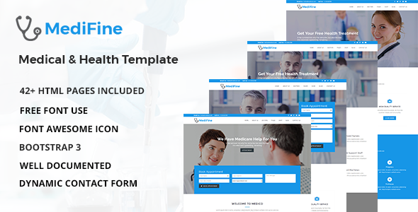 MediFine - Health and Medical HTML Template