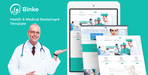 Binke-Health-&-Medical-Bootstrap-4-Template