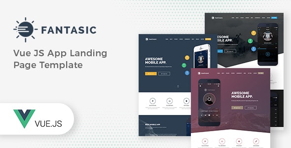 Fantasic - Vue JS App Landing Page Template